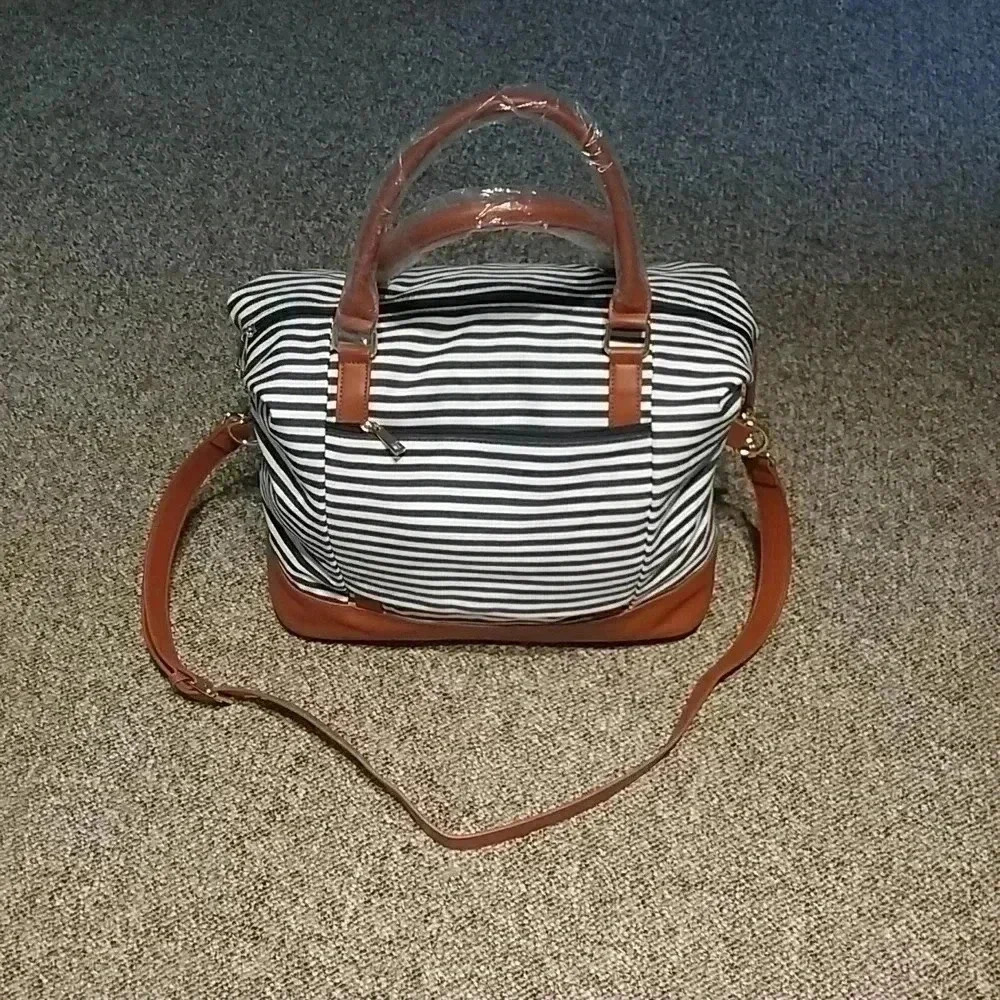 Woman ladies canvas weekend bag - Picture 3 of 7